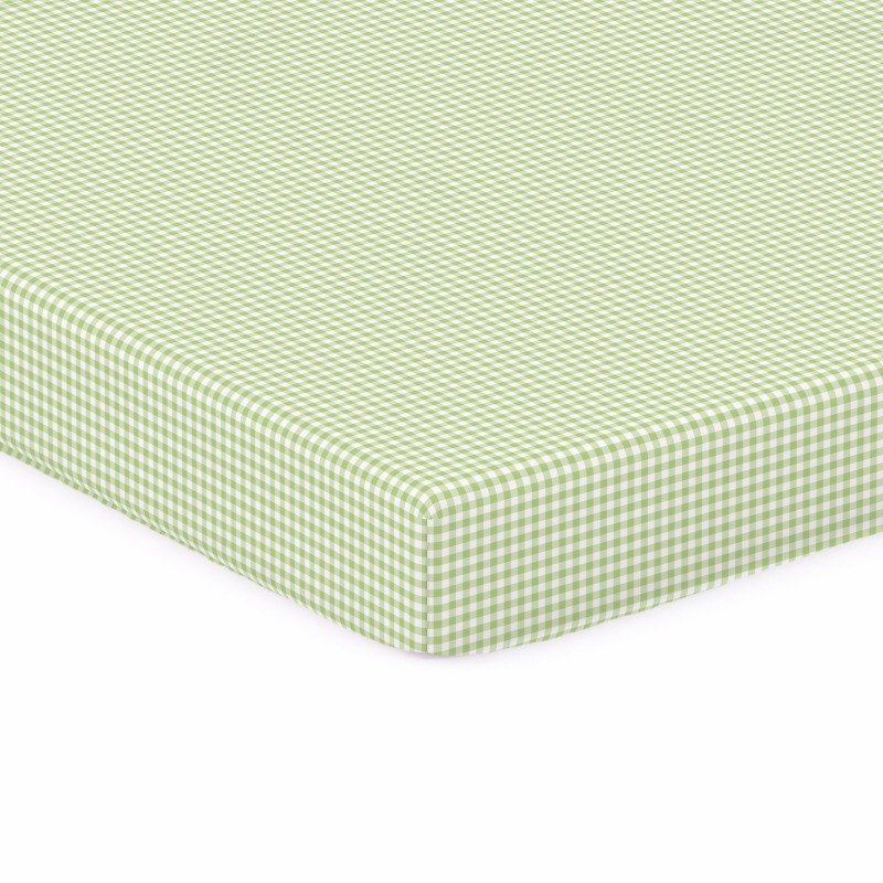 Sage Gingham Jersey Knit