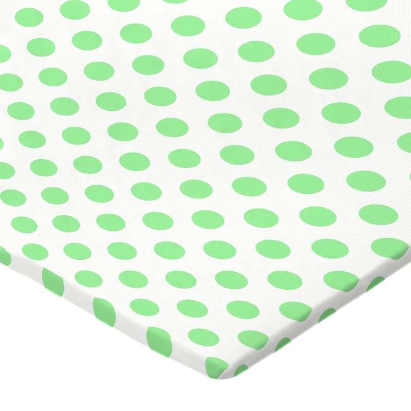 Neon Green Polka Dots