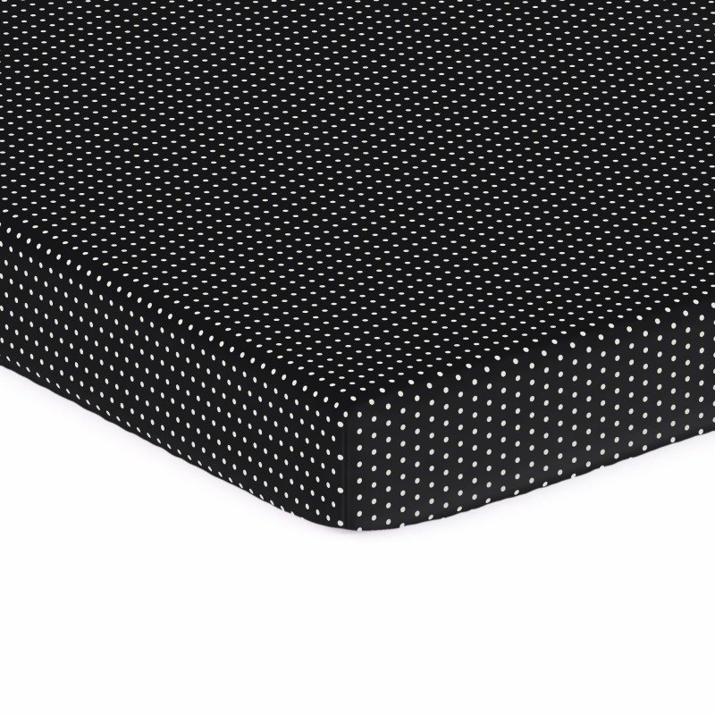 Pindots Black ANGELBLISS Baby Bassinet Bedside Sleeper sheet