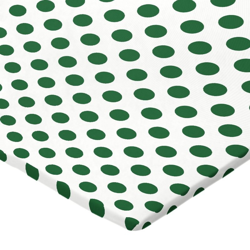 Hunter Green Polka Dots