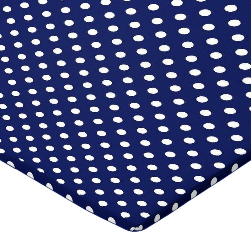 Primary Polka Dots Navy Woven