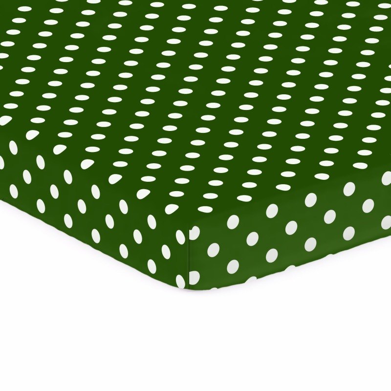 Polka Dots Hunter Green Bassinet - Fits Nuna Mixx sheet