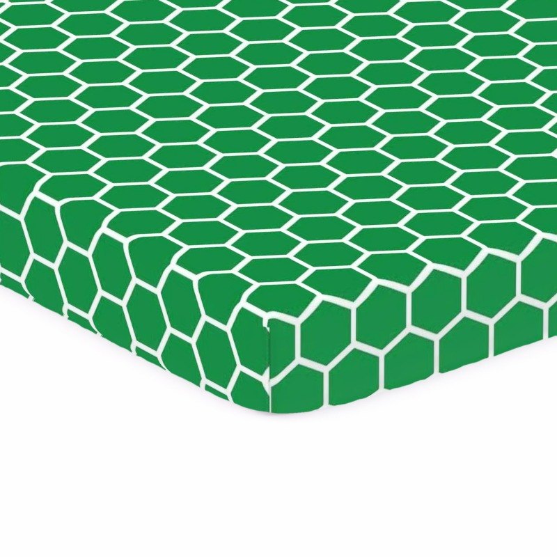Green Honeycomb Chicco LullaGo Portable Bassinet sheet