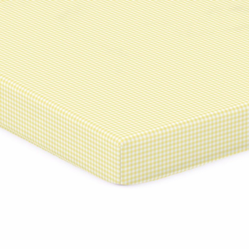 Yellow Gingham Jersey Bassinet - Fits Nuna Mixx sheet