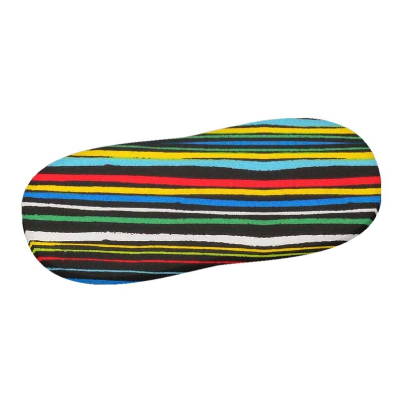 Colored Stripes Black