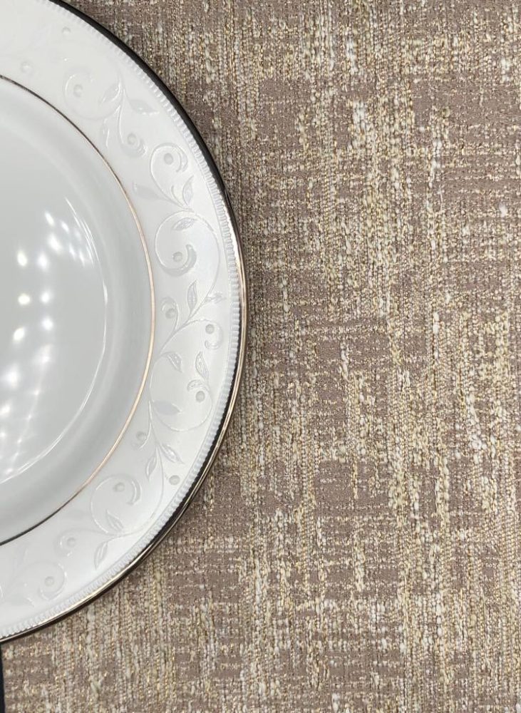 Beige Gold Abstract Jacquard Tablecloth