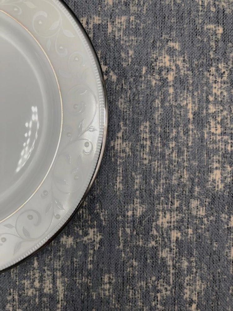 Beige Gray Abstract Jacquard Tablecloth