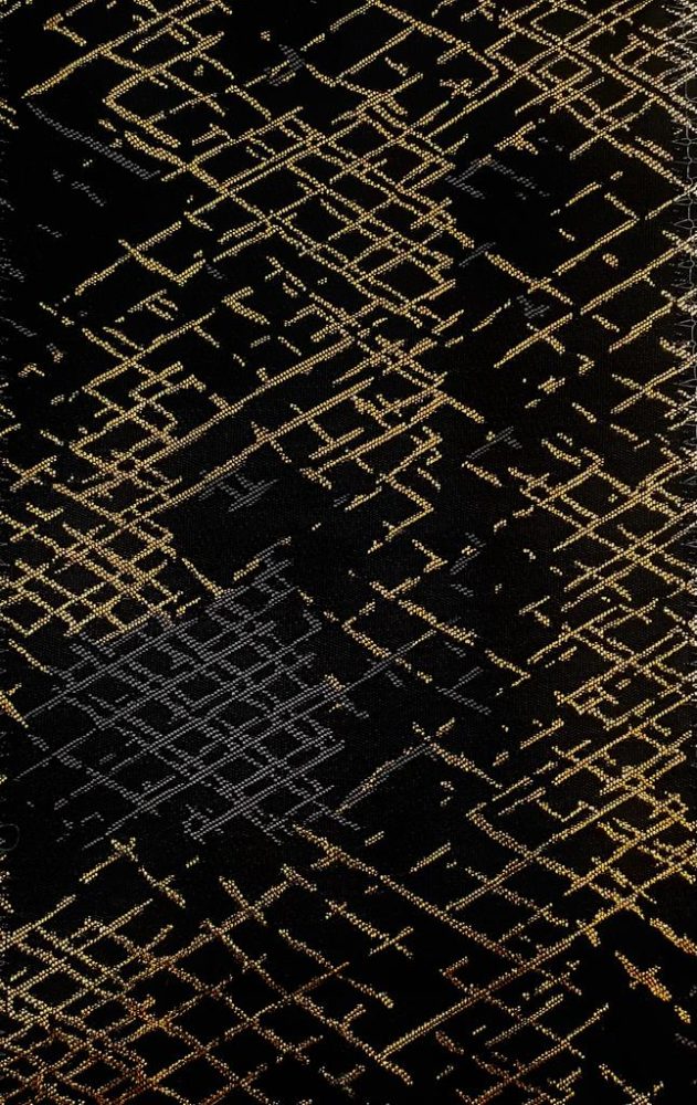 Black Fun Abstract Jacquard Napkins