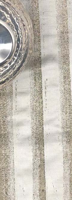 Black Gold Shimmer Stripe Jacquard Tablecloth