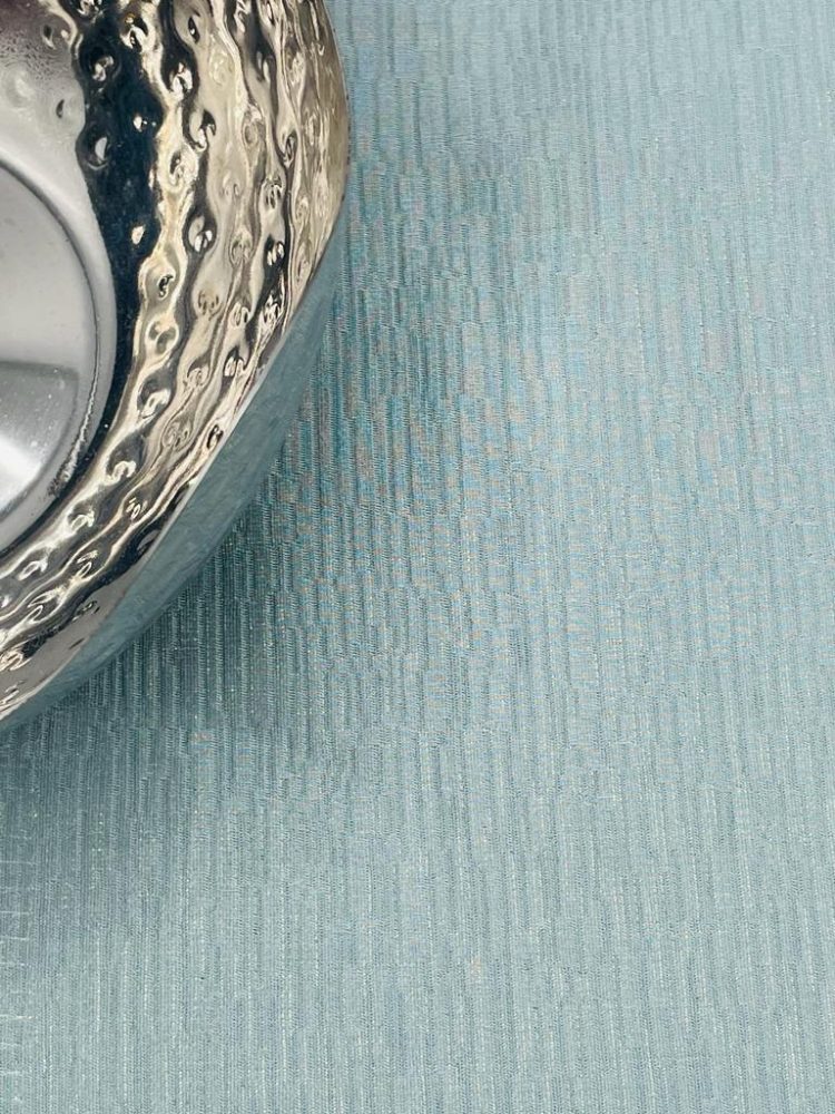 Blue Silver Shimmer Jacquard Tablecloth