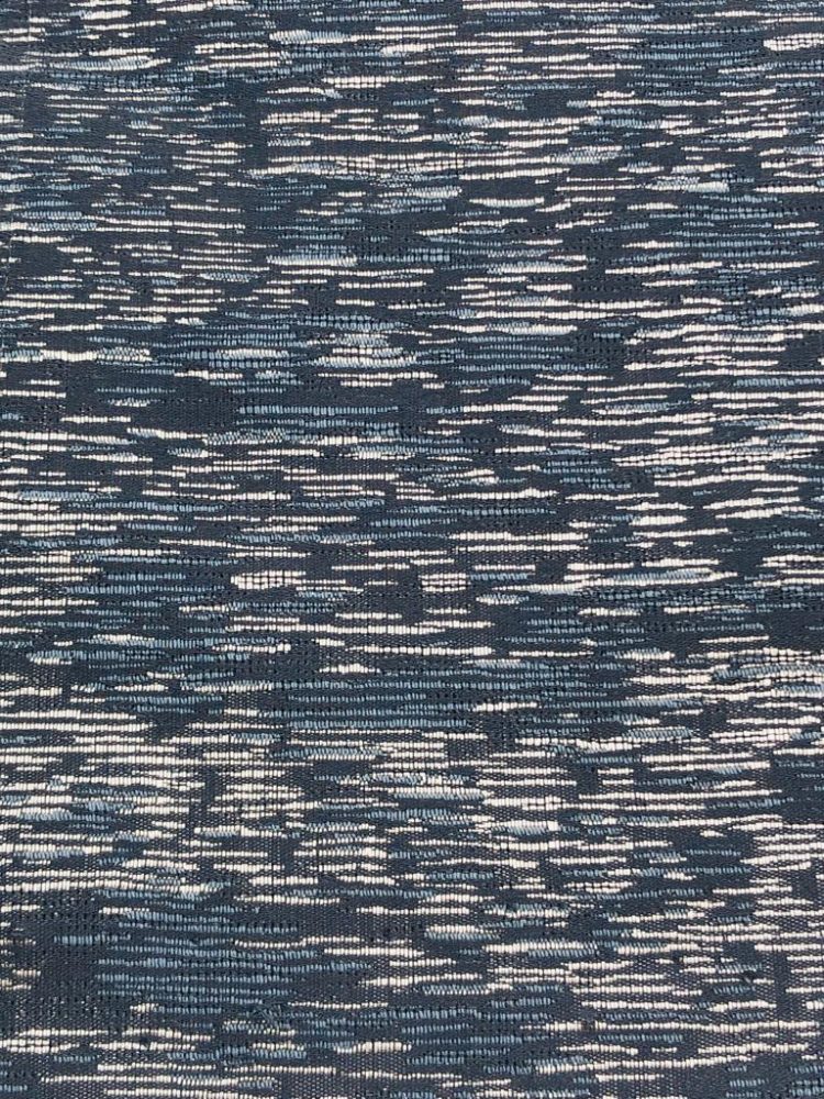 Navy Silver Stripe Jacquard Napkins