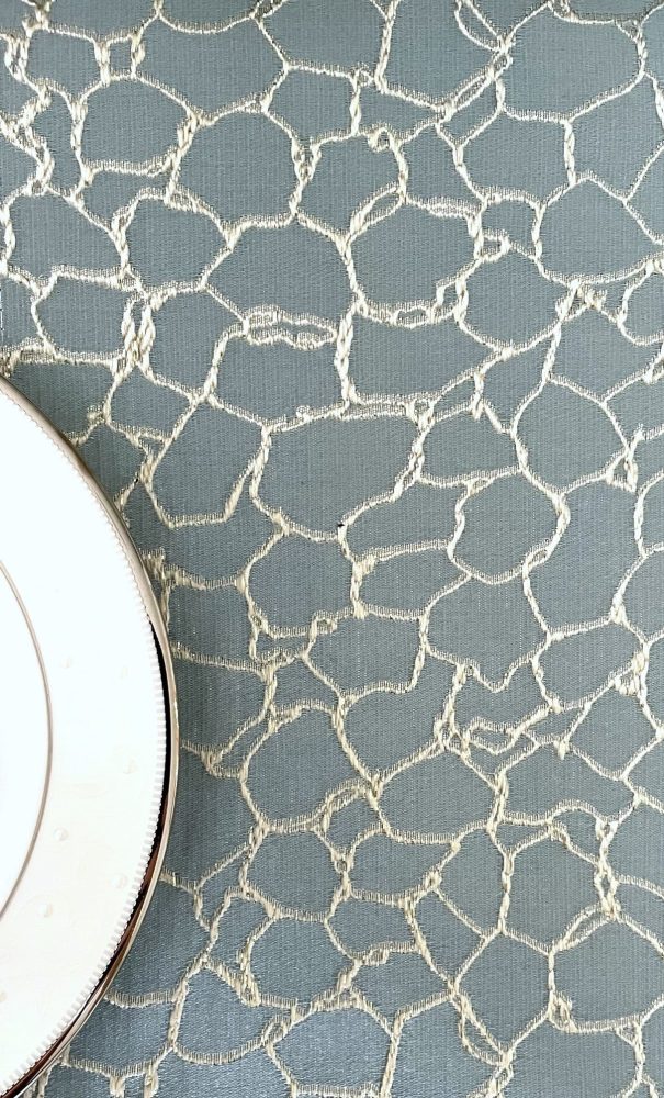 Sea Mist Webbing Jacquard Tablecloth