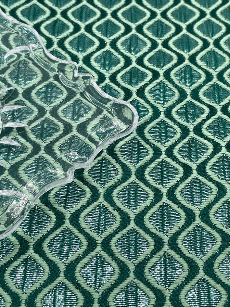 Green Diamond Jacquard Napkins