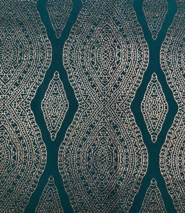Green Gold Damask Jacquard Napkins