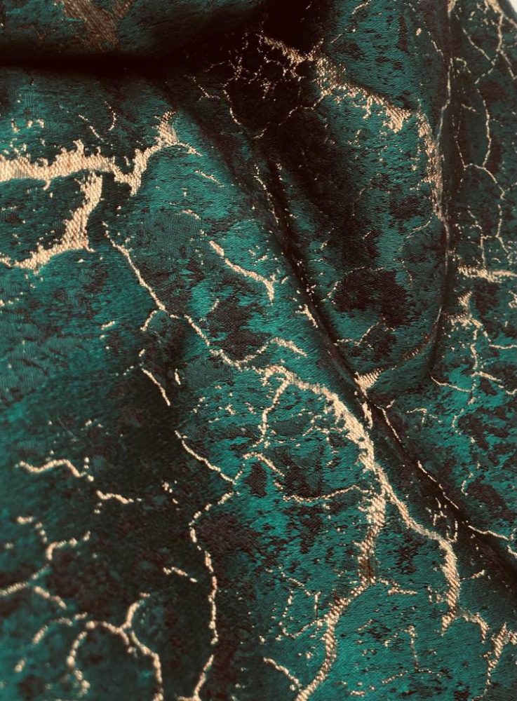 Green Gold Stone Wall Jacquard Napkins