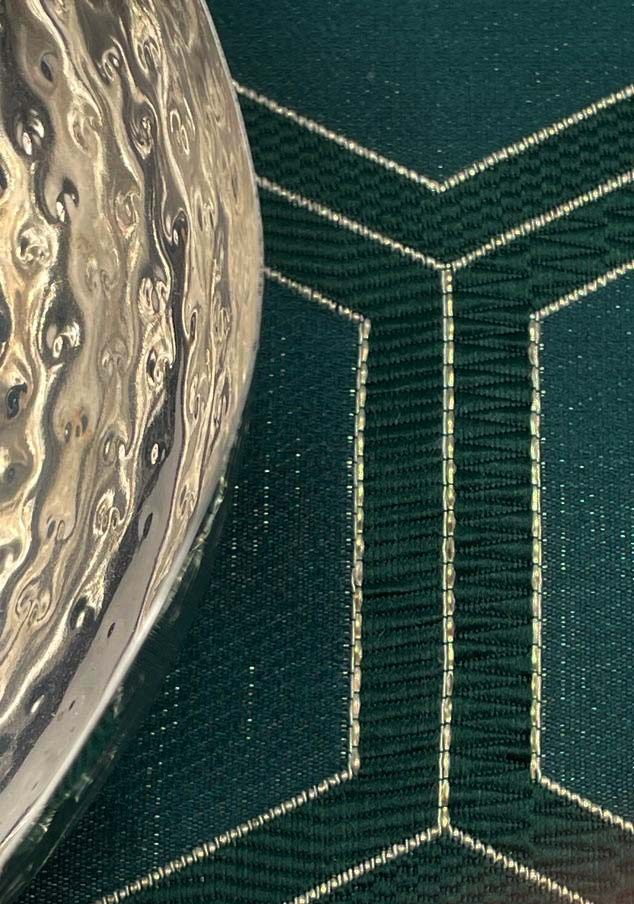 Hunter Green Honeycomb Jacquard Tablecloth