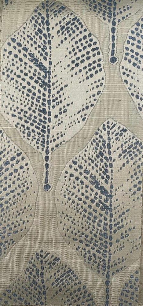 Ivory Blue Leaf Jacquard Napkins