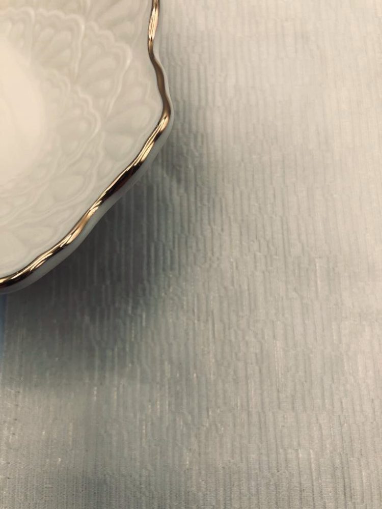 Ivory Linen Shimmer Jacquard Tablecloth