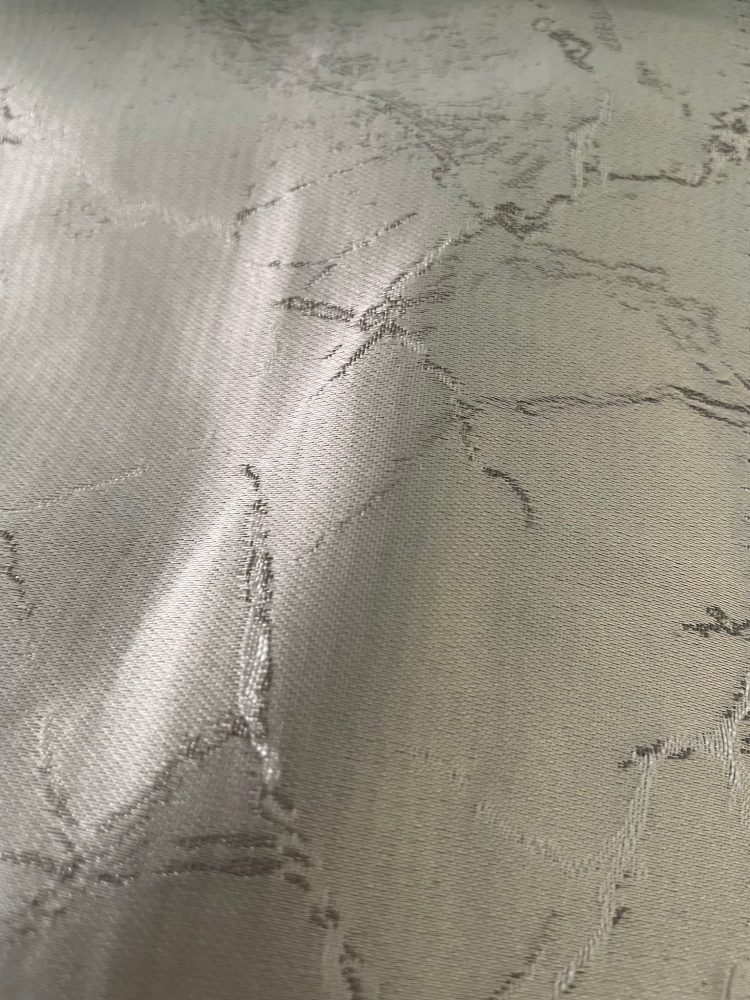 Metallic Silver Gray Forest Jacquard Napkins