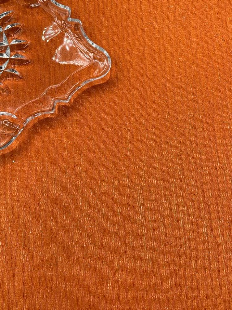 Orange Gold Shimmer Jacquard Tablecloth