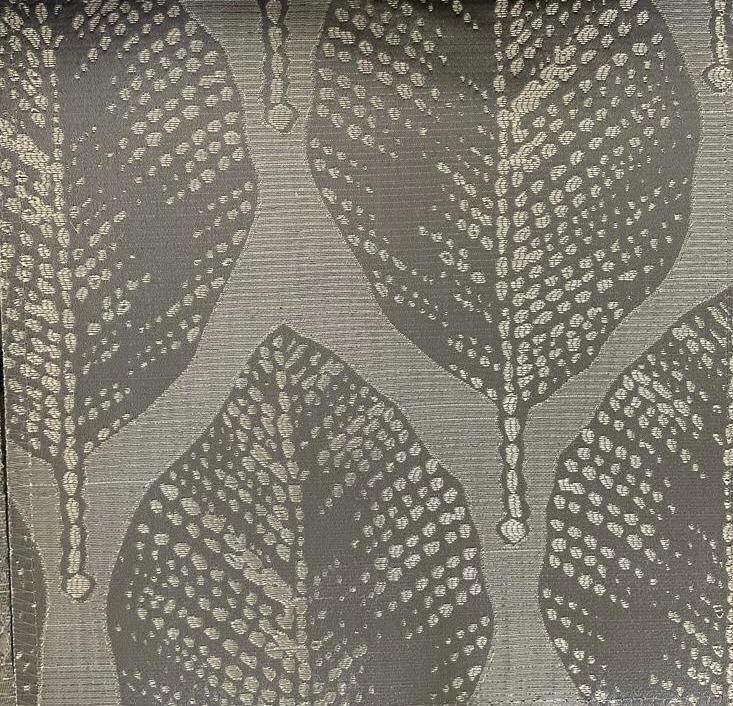 Silver Gray Leaf Jacquard Napkins