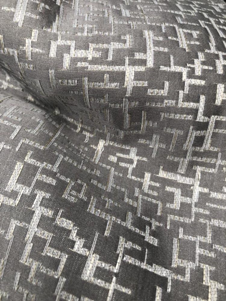 Silver Gray Maze Jacquard Napkins
