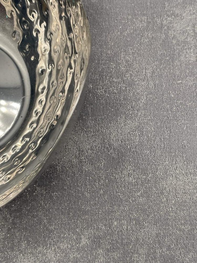 Silver Gray Sparkle Jacquard Tablecloth