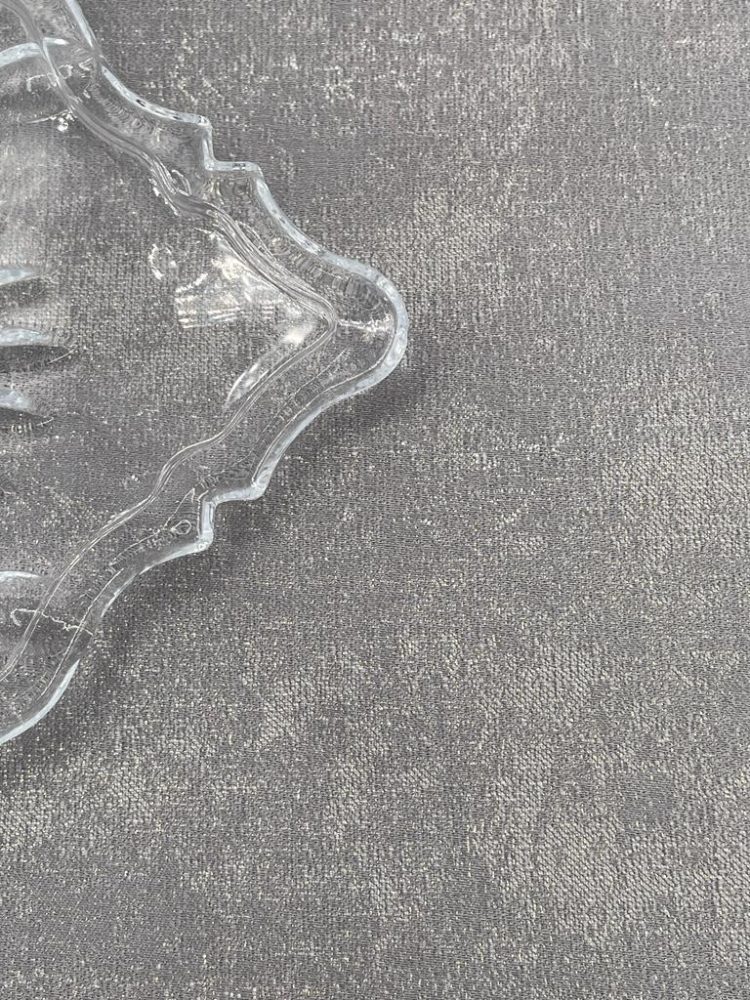 Silver Gray Sparkle Jacquard Napkins