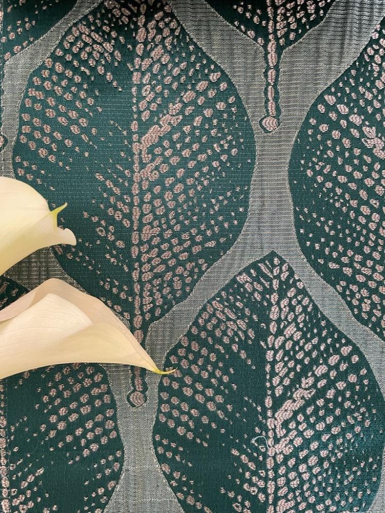 Green Leaf Jacquard Tablecloth