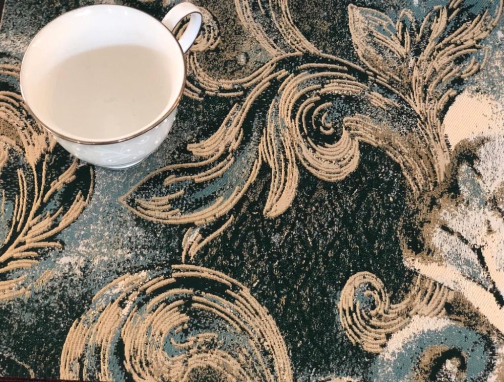 Emerald Garden Jacquard Tablecloth