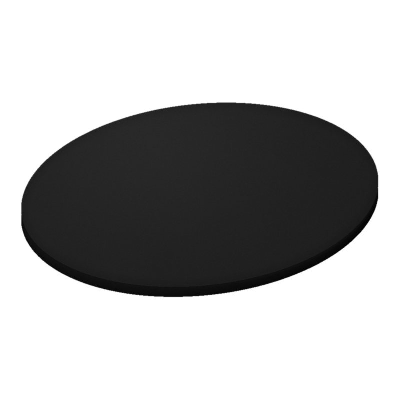 Solid Black Jersey Knit Oval Stokke Mini sheet