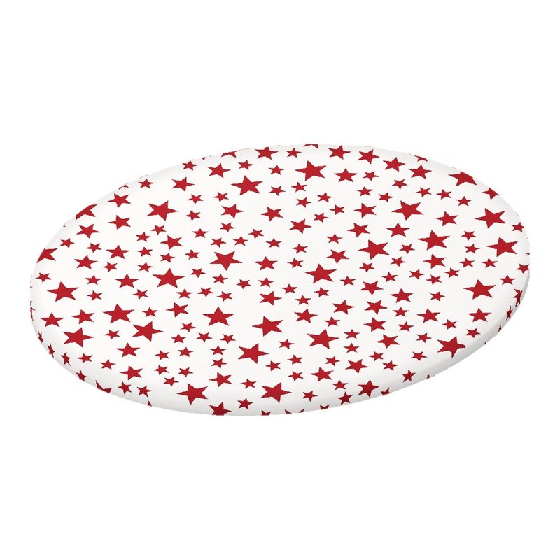 Red Stars Oval Stokke Mini sheet