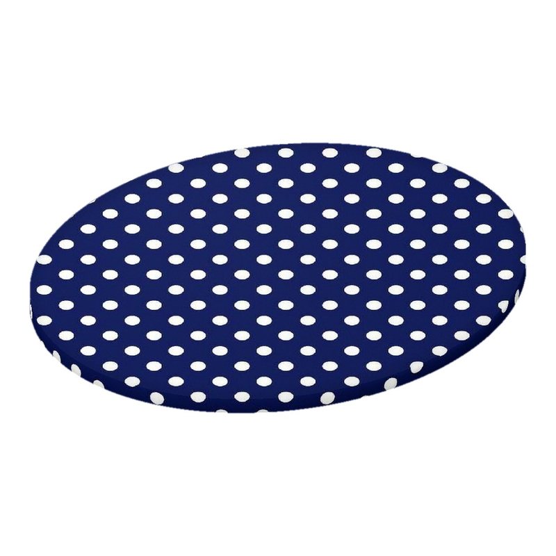 Primary Polka Dots Navy Woven