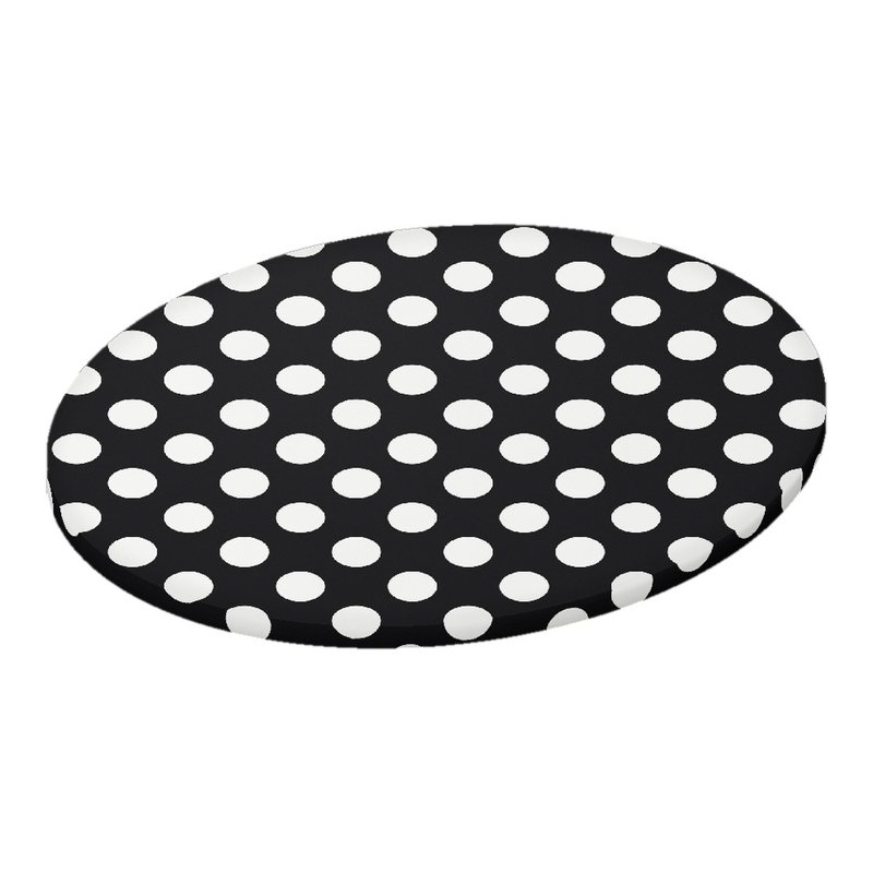 Polka Dots Black Oval Stokke Mini sheet