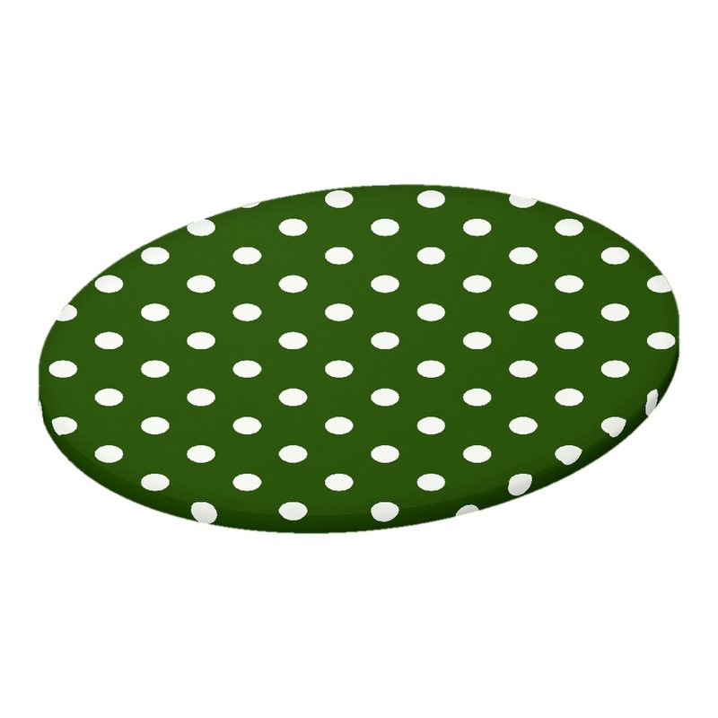 Polka Dots Hunter Green Oval Stokke Mini sheet