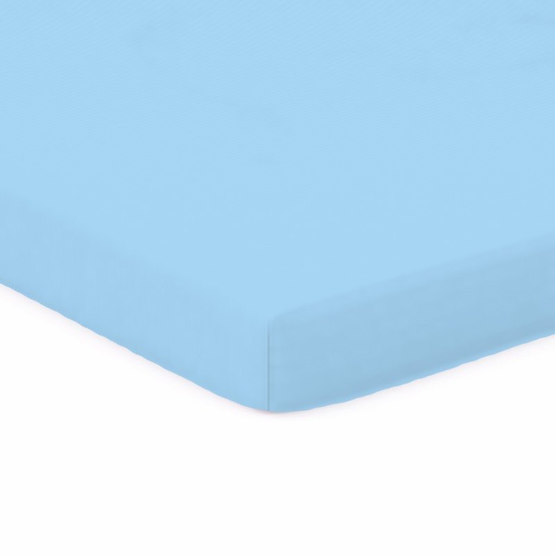 Organic Baby Blue Jersey Knit Gladly Family Merritt Portable Playard Suite sheet