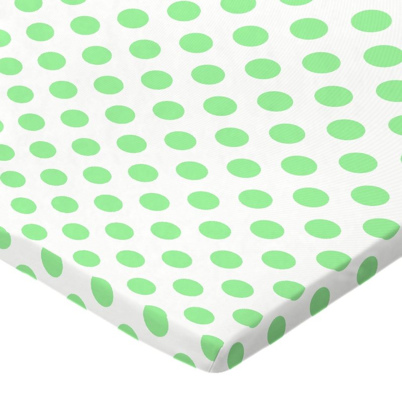 Neon Green Polka Dots