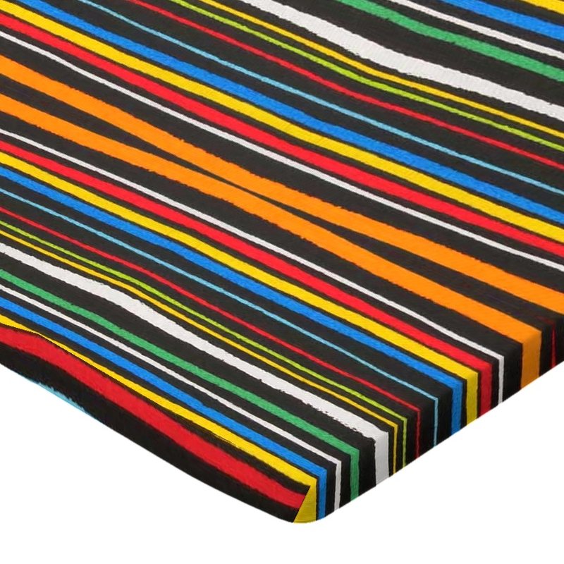 Colored Stripes Black