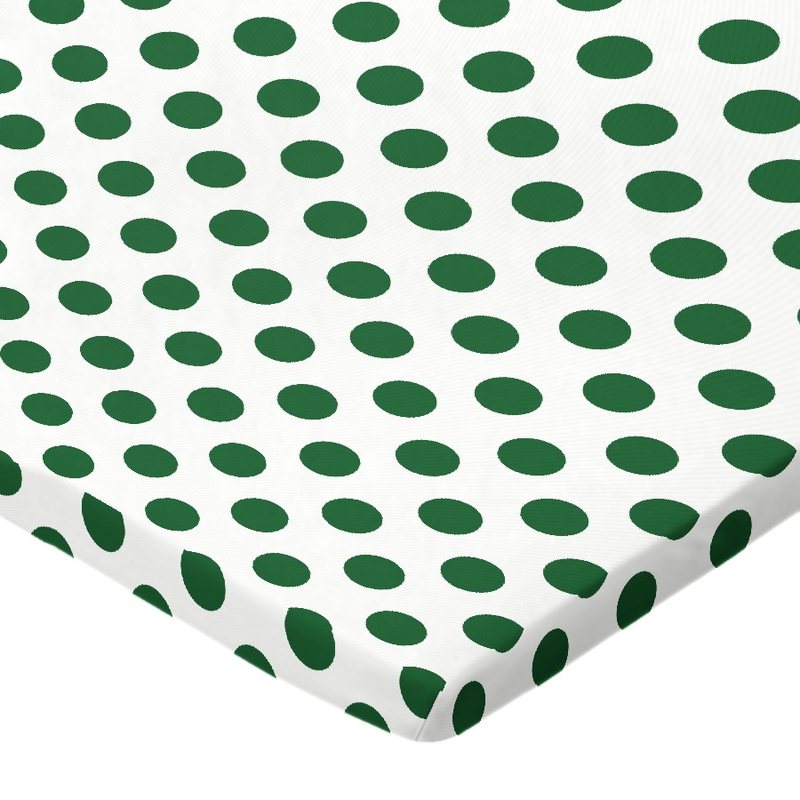 Hunter Green Polka Dots