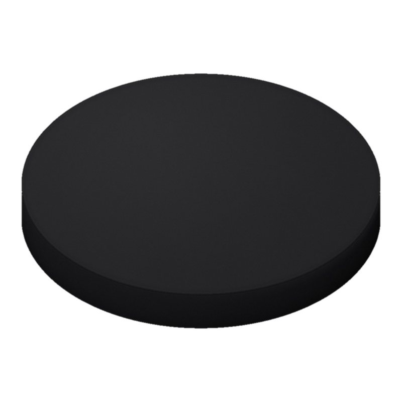 Flannel - Black Round Crib sheet