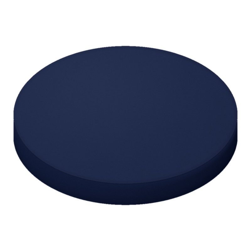 Flannel60 - Navy Round Crib sheet