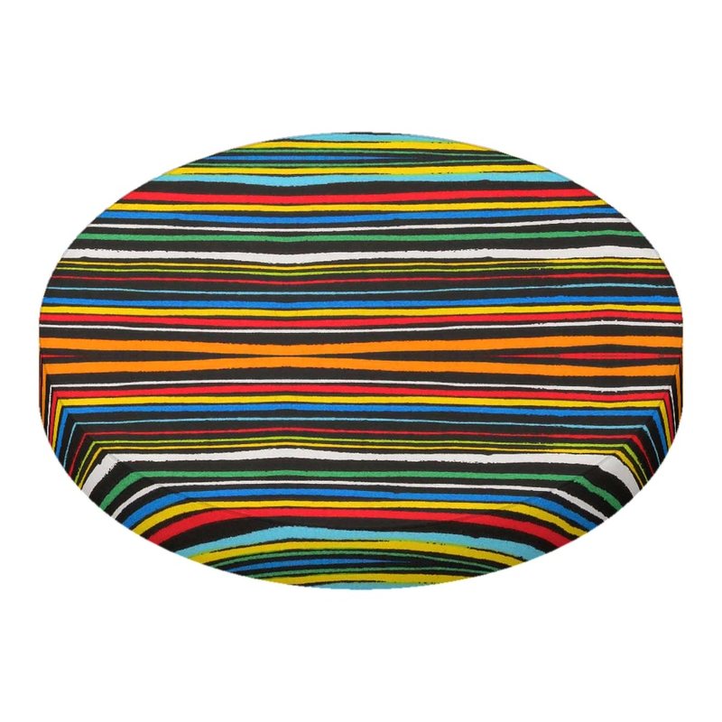 Colored Stripes Black