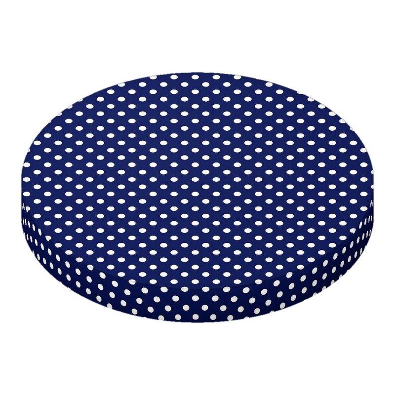 Primary Polka Dots Navy Woven