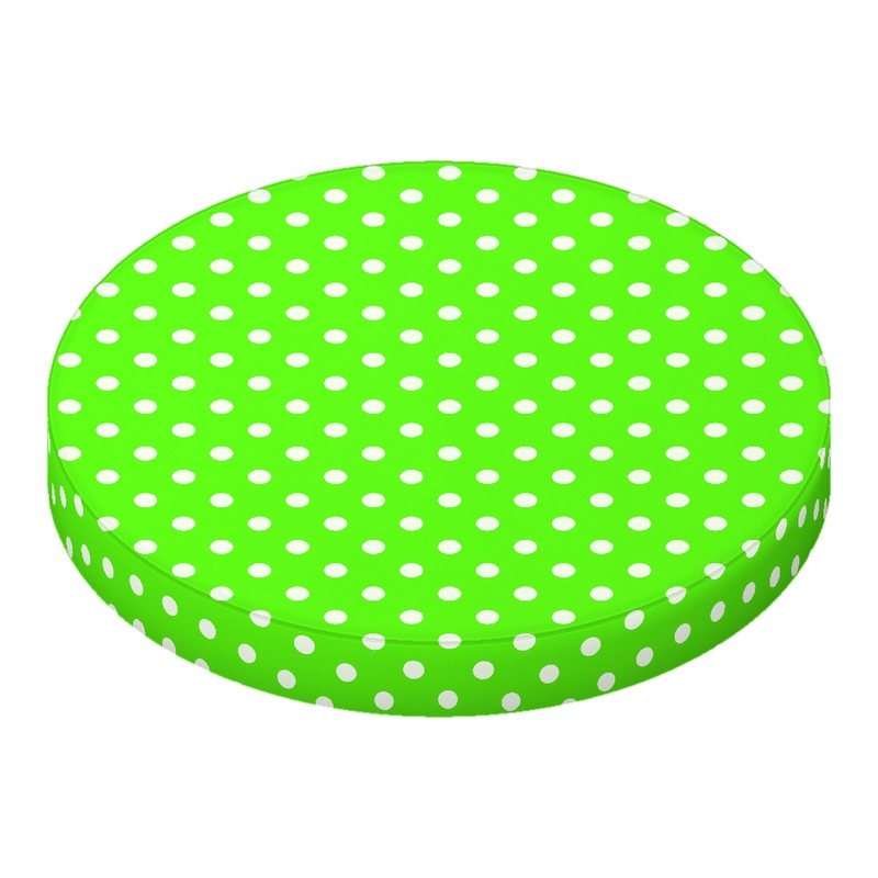 Polka Dots Lime Round Crib sheet