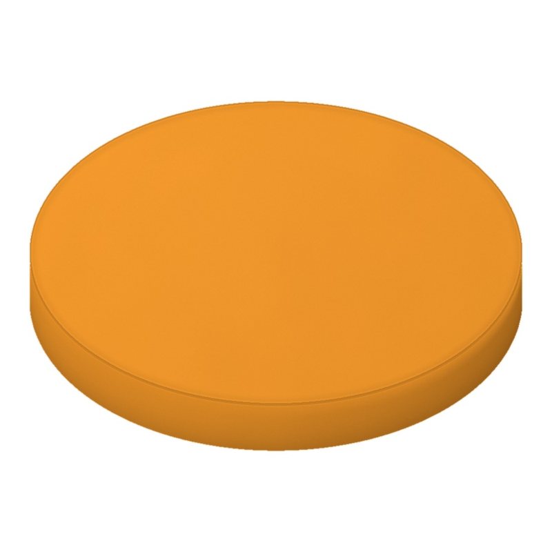 Solid Orange Woven Round Crib sheet