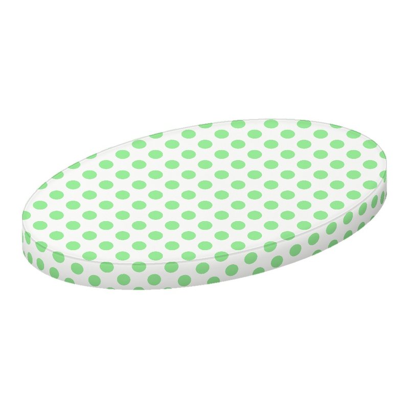 Neon Green Polka Dots Oval Crib Stokke Sleepi sheet