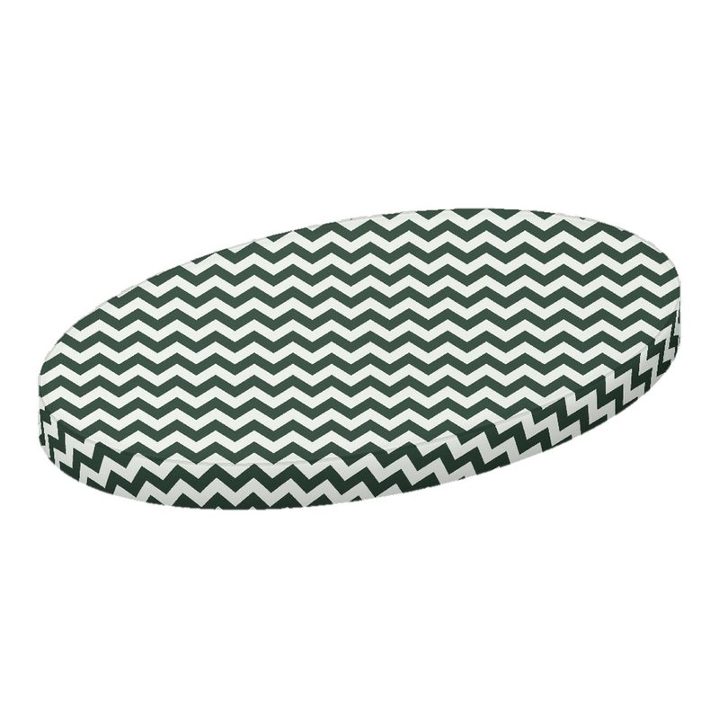 Hunter Green Chevron Zigzag