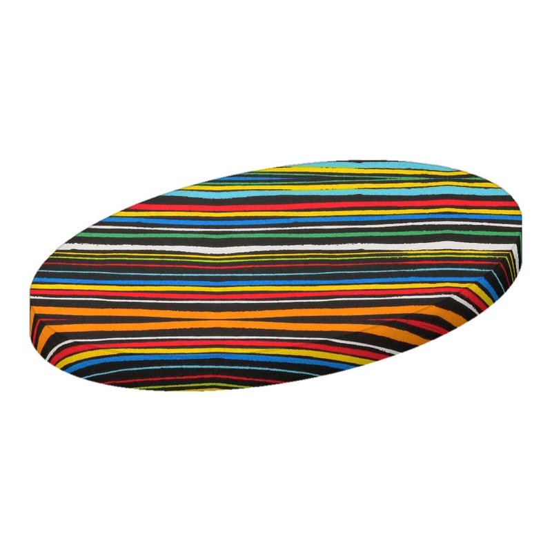 Colored Stripes Black