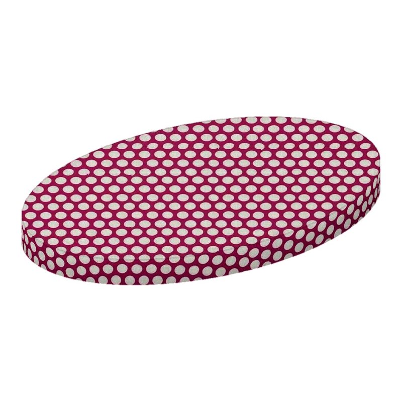 Dots Hot Pink Oval Crib Stokke Sleepi sheet