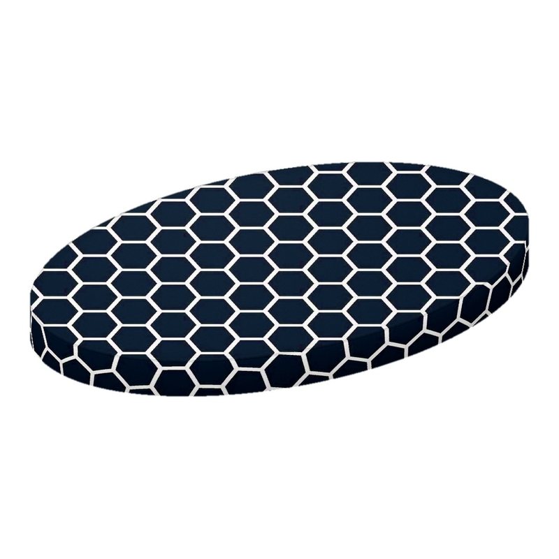 Navy Honeycomb Oval Crib Stokke Sleepi sheet